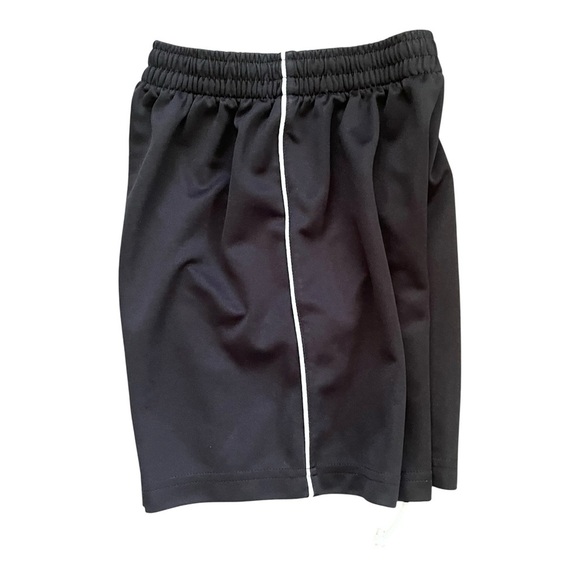 High Five casual black athletic shorts Youth M pull on elastic waist sidestripes - Picture 2 of 8